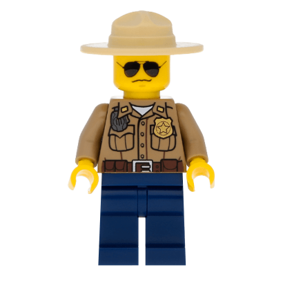 Фигурка Lego 973pb0985 Forest Dark Tan Shirt with Pockets City Police cty0264 Б/У - Retromagaz