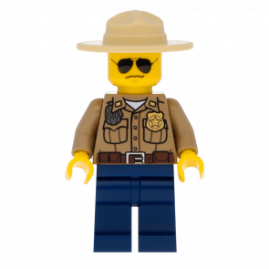 Фігурка Lego 973pb0985 Forest Dark Tan Shirt with Pockets City Police cty0264 Б/У