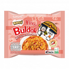 Лапша Samyang Buldak Rose Сливочная Острая 145g - Retromagaz