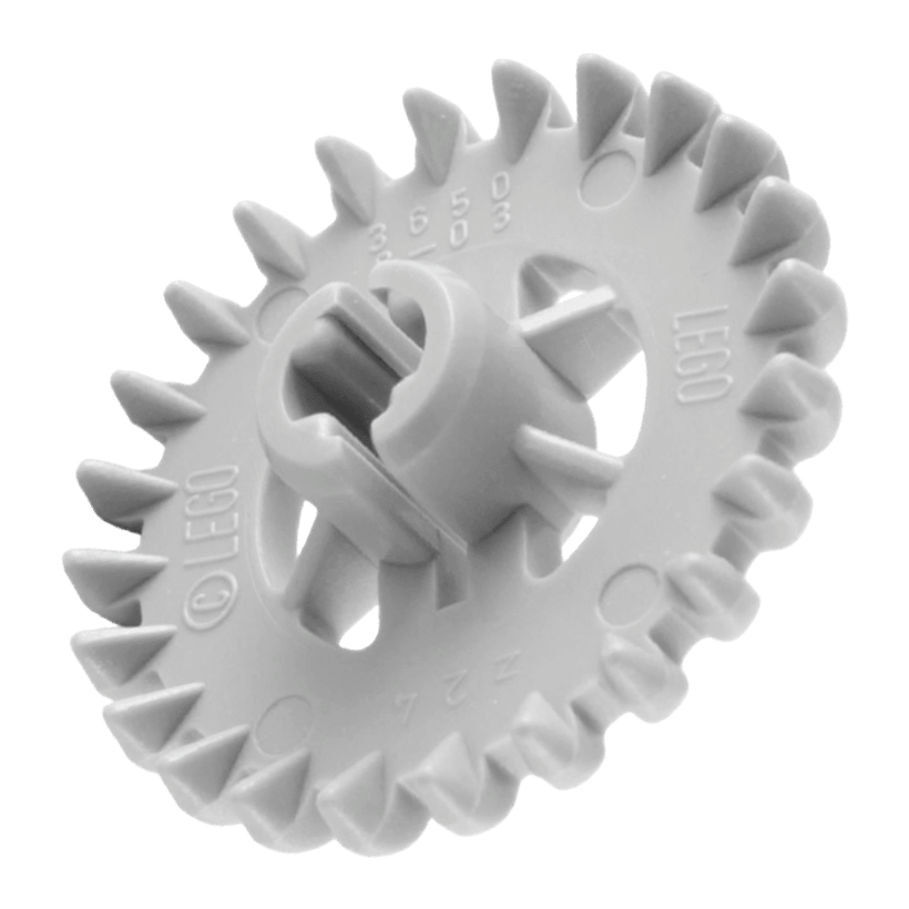 Technic Lego Шестірня 24 Tooth Crown 3650b 365002 4211434 Light Bluish Grey Б/У - Retromagaz