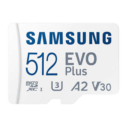 Карта Памяти Samsung Evo Plus UHS-I U3 V30 A2 + SD Adapter 512GB - Retromagaz