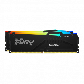 Оперативная память Kingston Fury DDR5 5200 MHz Beast (KF552C40BBAK2-64) 64GB (2x32) Black Новый Оперативная память Kingston Fury DDR5 5200 MHz Beast (KF552C40BBAK2-64) 64GB (2x32) Black Новый - Retromagaz