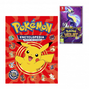 Набір Артбук Pokémon Encyclopedia Updated and Expanded 2022: NEW UPDATED EDITION FOR 2022!! The Ultimate Character Book for Every Pokémon Fan Pokémоn Новий  + Гра Nintendo Switch Pokemon Violet Англійська Версія