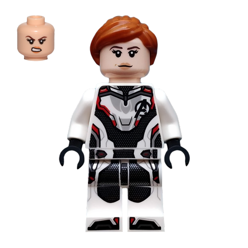 Фігурка Lego Marvel Black Widow White Jumpsuit Dark Orange Ponytail Super Heroes sh0571 Б/У - Retromagaz
