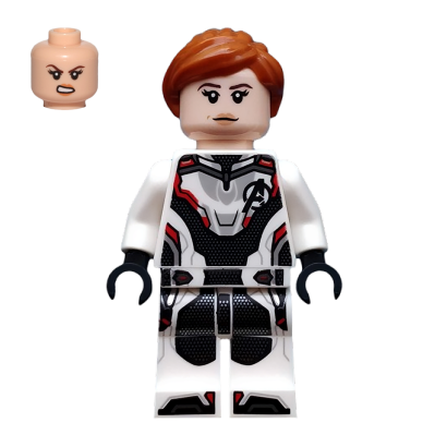 Фігурка Lego Marvel Black Widow White Jumpsuit Dark Orange Ponytail Super Heroes sh0571 Б/У - Retromagaz