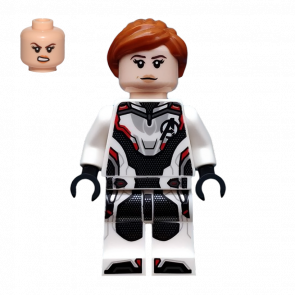 Фигурка Lego Marvel Black Widow White Jumpsuit Dark Orange Ponytail Super Heroes sh0571 Б/У