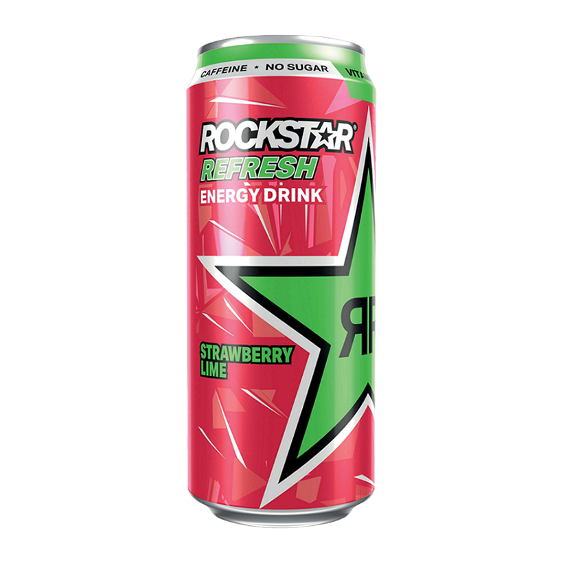 Напиток Энергетический Rockstar Refresh Strawberry Lime 500ml - Retromagaz