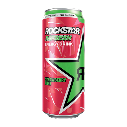 Напій Енергетичний Rockstar Refresh Strawberry Lime 500ml - Retromagaz