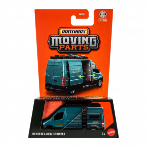 Тематическая Машинка Matchbox Mercedes-Benz Sprinter Moving Parts 1:64 JRM98 Blue - Retromagaz
