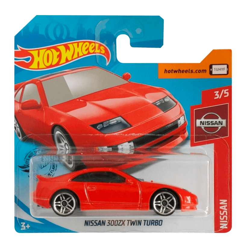 Машинка Базова Hot Wheels 300ZX Twin Turbo Nissan 1:64 FYF03 Red - Retromagaz