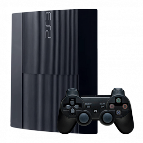 Набор Консоль Sony PlayStation 3 Super Slim 120GB Black Б/У + Геймпад Беспроводной RMC Новый Набор Консоль Sony PlayStation 3 Super Slim 120GB Black Б/У + Геймпад Беспроводной RMC Новый - Retromagaz