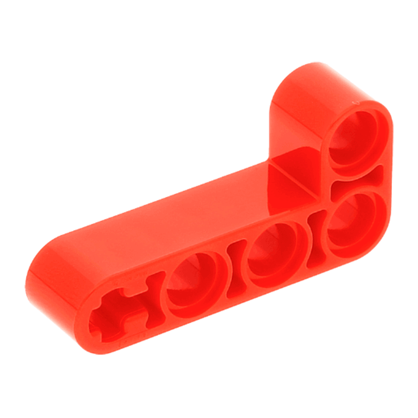 Technic 20шт Lego Балка Товста Кутова 90 2 x 4 32140 42137 4141270 6271827 Red Б/У - Retromagaz