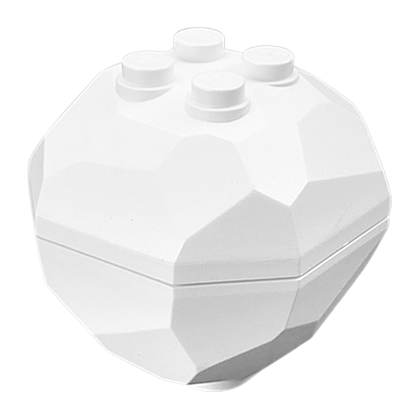 Скеля Lego Валун Rock Octagonal Boulder 4 x 4 x 3 30294c01 30293 30294 White Б/У - Retromagaz