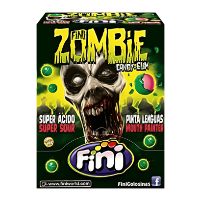 Набор Жевательная Резинка Fini Zombie Gum Halloween 10g 100шт - Retromagaz