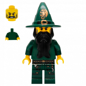 Фігурка Lego Kingdoms Wizard Dark Green Castle cas435 Б/У