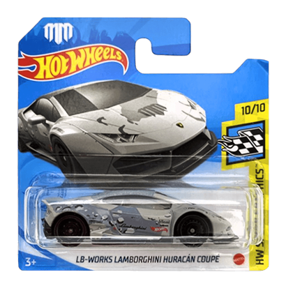 Машинка Базова Hot Wheels LB-Works Lamborghini Huracan Coupe Mad Mike Speed Graphics 1:64 GRX61 Grey - Retromagaz