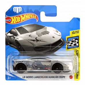 Машинка Базовая Hot Wheels LB-Works Lamborghini Huracan Coupe Mad Mike Speed Graphics 1:64 GRX61 Grey - Retromagaz
