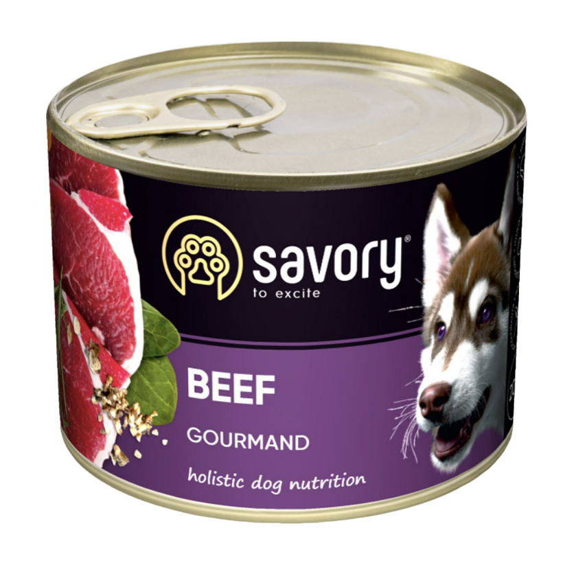 Влажный Корм для Собак Savory Gourmand Говядина 200g - Retromagaz