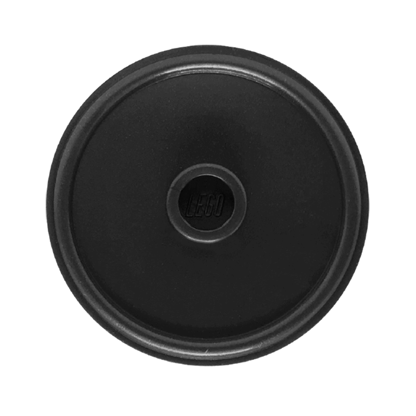 Оружие Lego Щит Round with Stud and Ring Around Edge 91884 17835 4633075 Pearl Dark Grey Б/У - Retromagaz