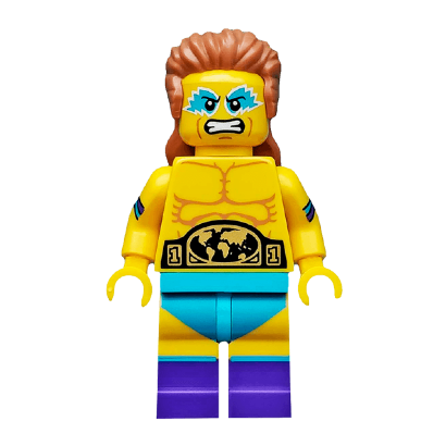 Фигурка Lego Collectible Minifigures Series 15 Wrestling Champion col241 Б/У Хороший - Retromagaz