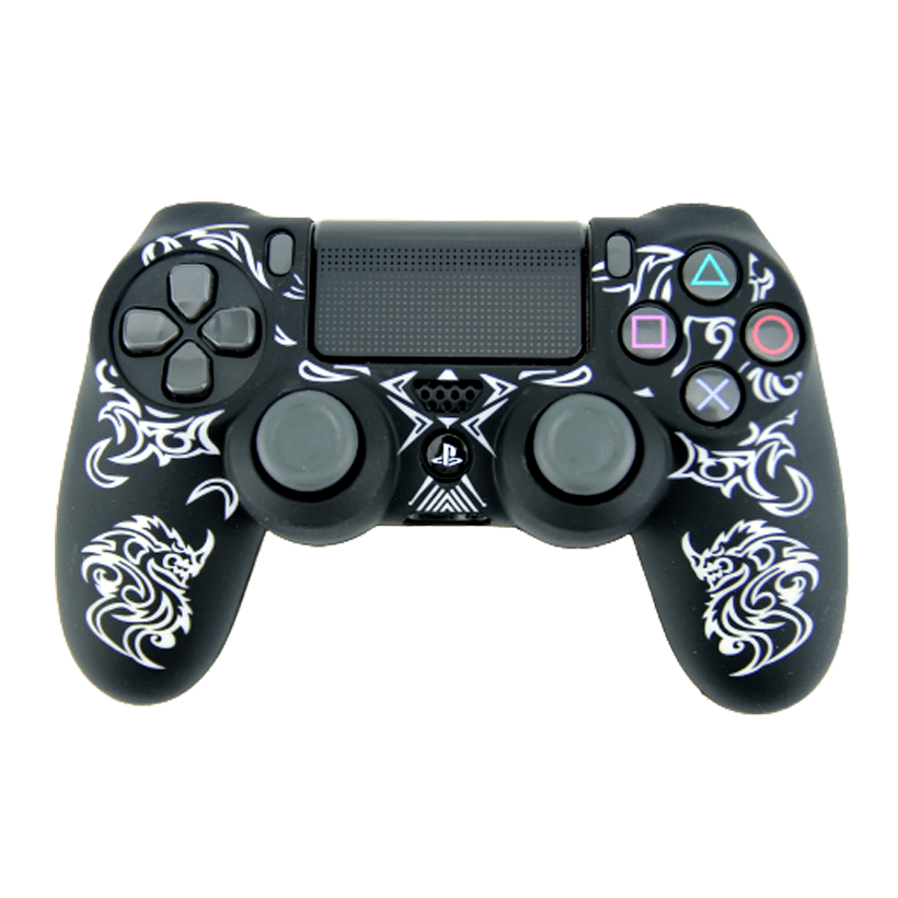 Чехол Силиконовый RMC PlayStation 4 Graffiti Black White Новый - Retromagaz
