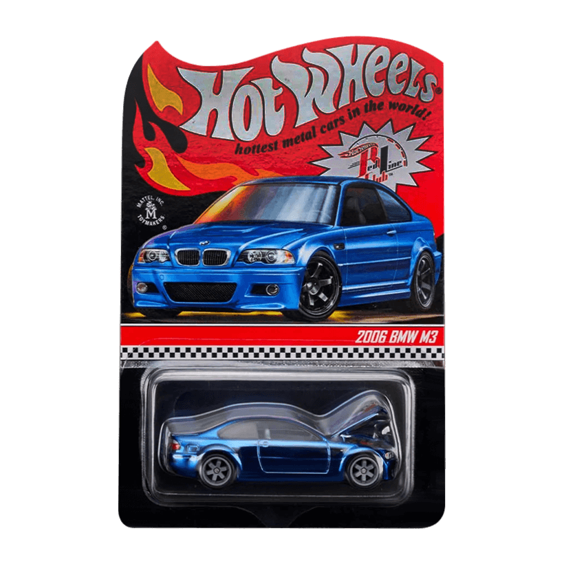 Машинка Premium Hot Wheels 2006 BMW M3 Red Line Club RLC 1:64 GXJ28 Blue - Retromagaz