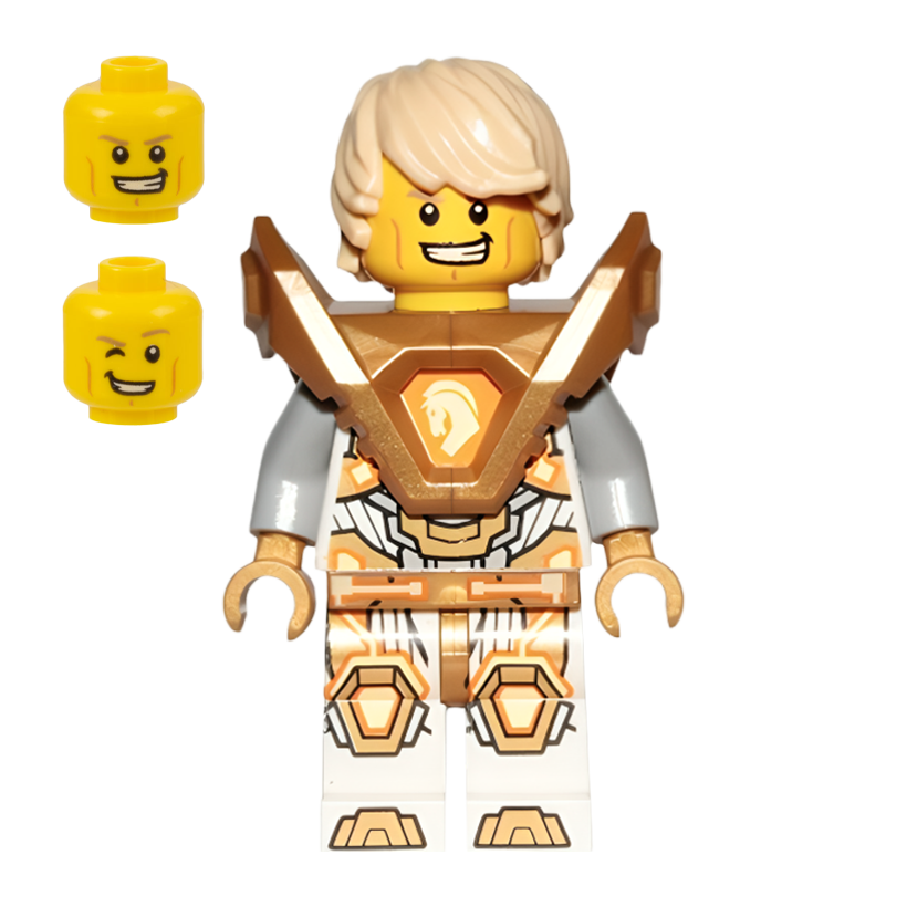 Фигурка Lego Knights Lance Richmond Hair Pearl Gold Armor Nexo Knights nex146 Б/У - Retromagaz