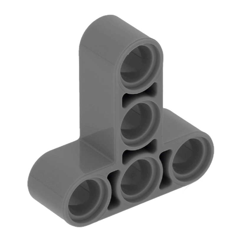 Technic 20шт Lego Балка Товста Кутова 90 3 x 3 60484 4552349 Dark Bluish Grey Б/У - Retromagaz