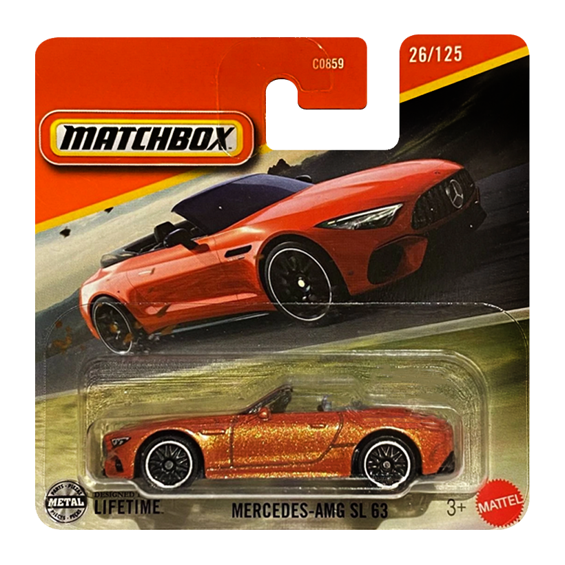 Машинка Большой Город Matchbox Mercedes-AMG SL 63 Highway 1:64 JBR69 Orange - Retromagaz