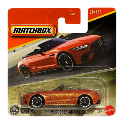 Машинка Большой Город Matchbox Mercedes-AMG SL 63 Highway 1:64 JBR69 Orange - Retromagaz