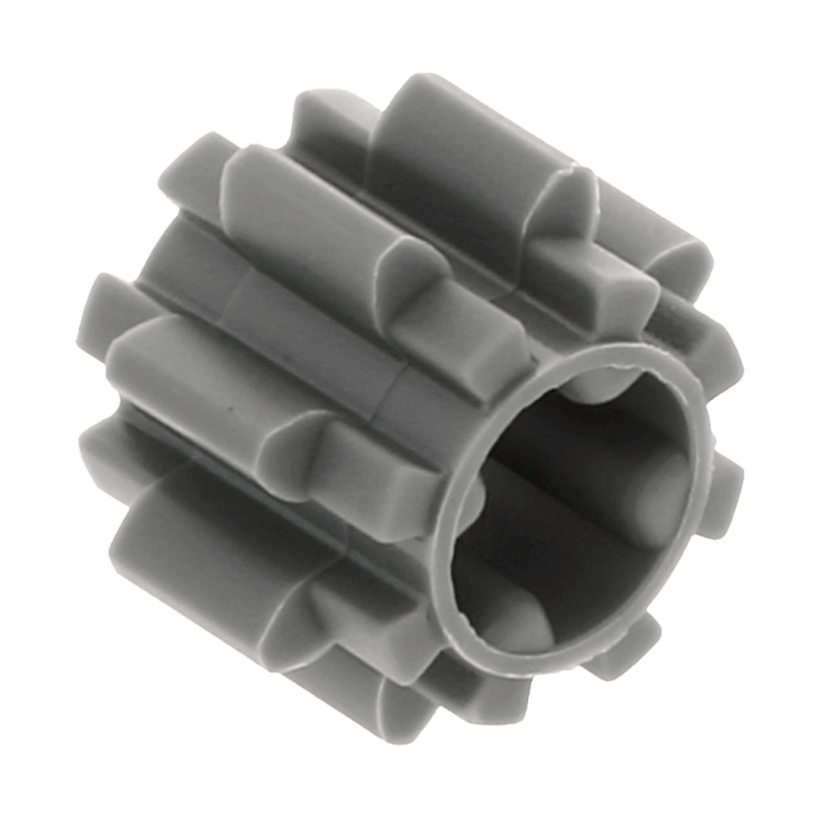 Technic 4шт Lego Шестірня 8 Tooth with Dual Face 10928 6012451 Dark Bluish Grey Б/У - Retromagaz