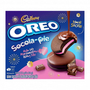 Тістечка Oreo Чокопай Socola Pie Strawberry (12 Тістечок) 170g - Retromagaz