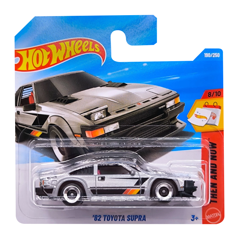 Машинка Базова Hot Wheels '82 Toyota Supra Then and Now 1:64 JJK28 Grey - Retromagaz