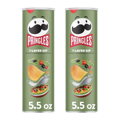 Набор Чипсы 2шт Pringles USA 7-Layer Dip 158g - Retromagaz