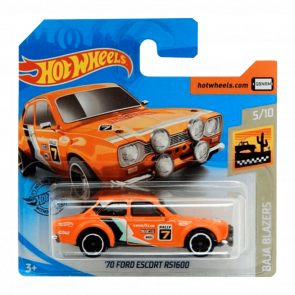 Машинка Базовая Hot Wheels '70 Ford Escort RS1600 Baja Blazers 1:64 GHB86 Orange - Retromagaz