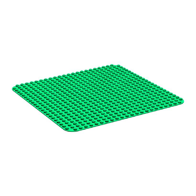 Пластина Lego Базова Duplo 24 x 24 353 4268 34278 4219842 426828 4490235 Green Б/У - Retromagaz