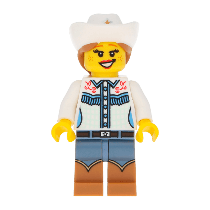 Фигурка Lego Series 8 Cowgirl Collectible Minifigures col08-4 col116 Б/У - Retromagaz