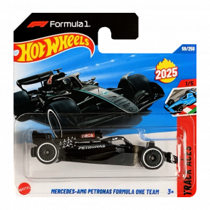 Машинка Базова Hot Wheels Mercedes-AMG Petronas Formula 1 One Team Track Aces 1:64 HYX78 Black Машинка Базова Hot Wheels Mercedes-AMG Petronas Formula 1 One Team Track Aces 1:64 HYX78 Black - Retromagaz