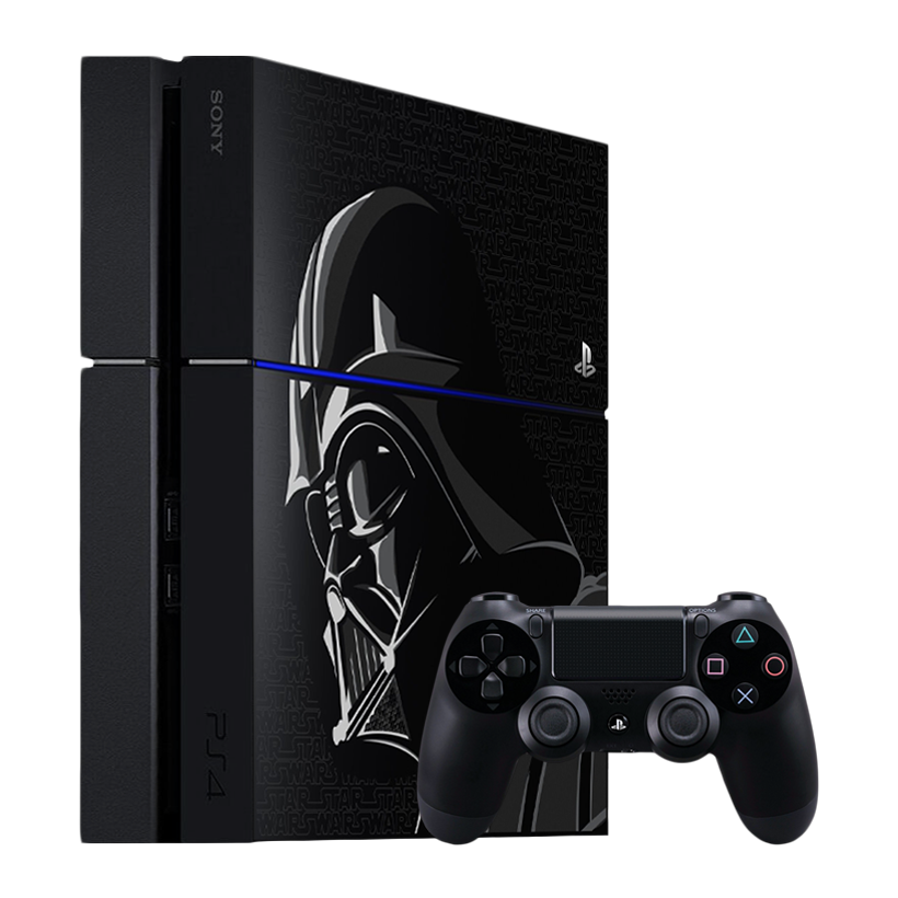 Набір Консоль Sony PlayStation 4 CUH-12хх Star Wars Battlefront Limited Edition 1TB Black Б/У  + Геймпад Бездротовий DualShock 4 Version 1 - Retromagaz