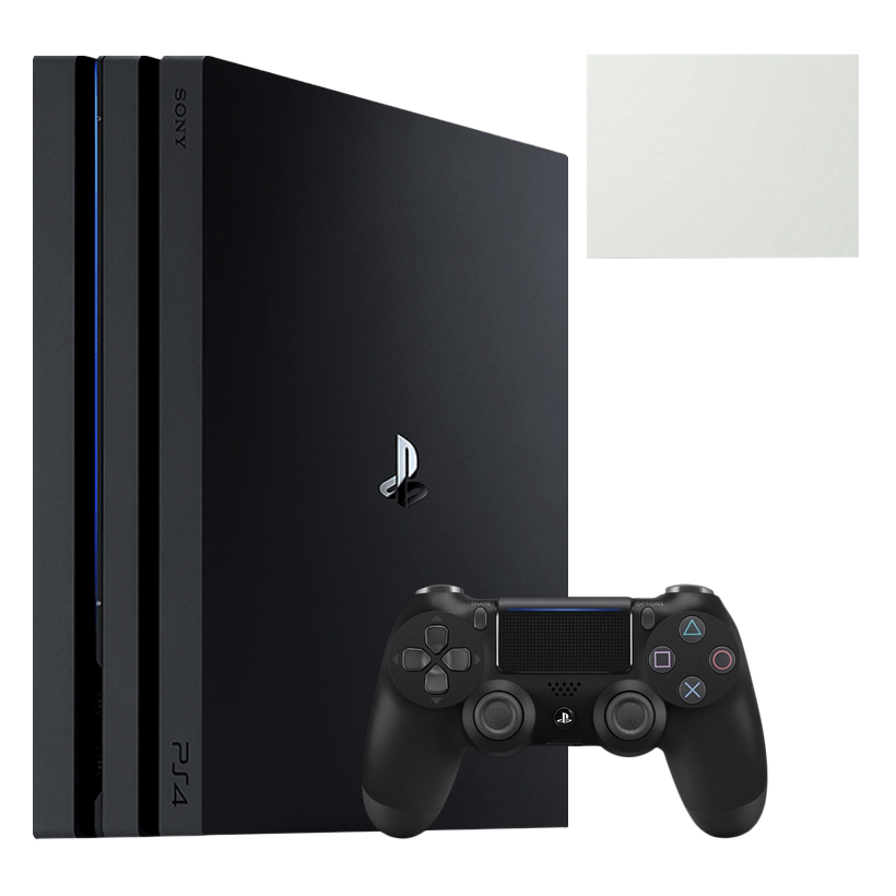 Набор Консоль Sony PlayStation 4 Pro CUH-70-71xx 1TB Black Б/У  + Геймпад Беспроводной DualShock 4 Version 2 + Коробка White - Retromagaz
