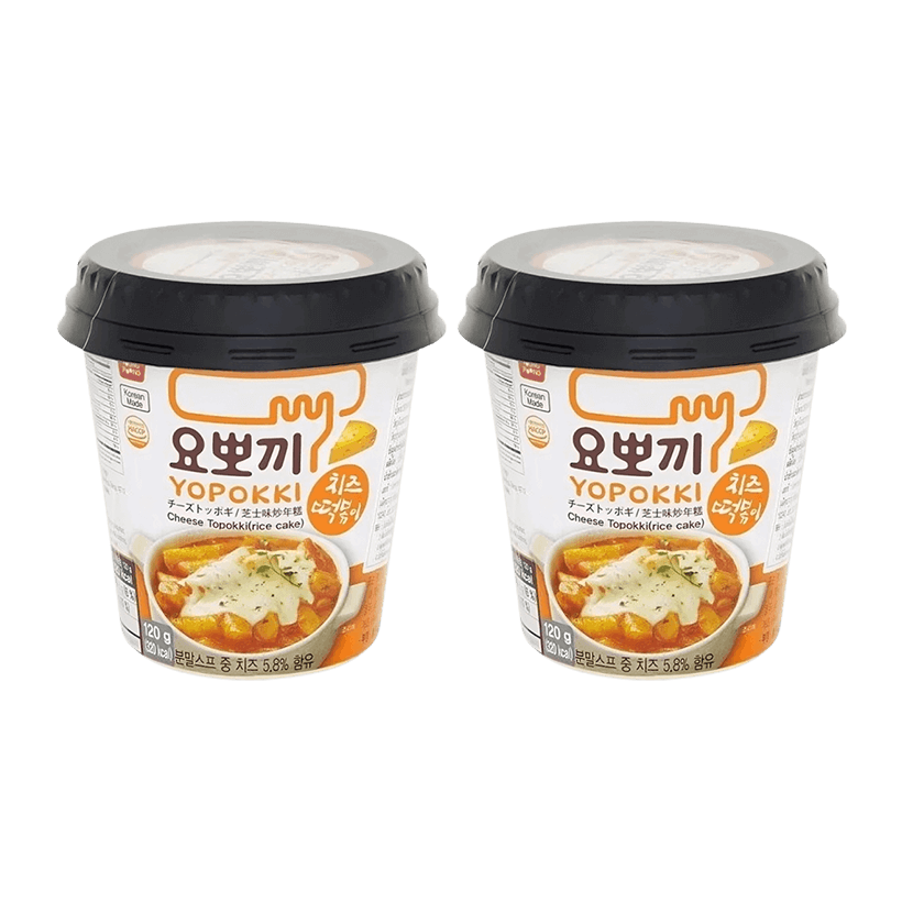 Набор Токпокі 2шт Yopokki со Вкусом Сыра в Стакане Неострая 120g - Retromagaz