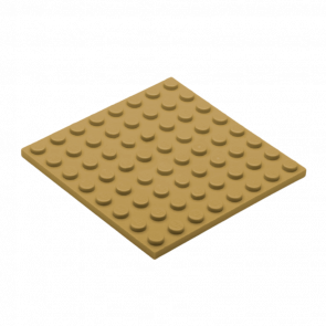 Пластина Lego Обычная 8 x 8 41539 42534 4570111 Dark Tan 4шт Б/У