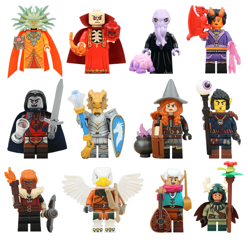 Набор Фигурка Lego Dungeons & Dragons Dragonborn Paladin Games 71047 coldnd04 coldnd-4 Новый  + Halfling Druid + Aarakocra Ranger + Mind Flayer + Strahd von Zarovich + Elf Bard + The Lady of Pain + Szass Tam + Tasha the Witch Queen + Dwarf Barbarian + Git - Retromagaz