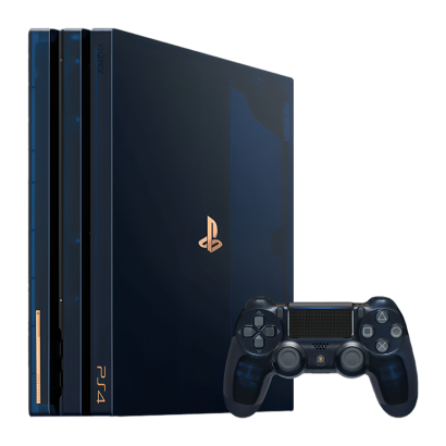 Консоль Sony PlayStation 4 Pro CUH-70-71xx 500 Million Limited Edition 2TB Clear Blue Б/У - Retromagaz