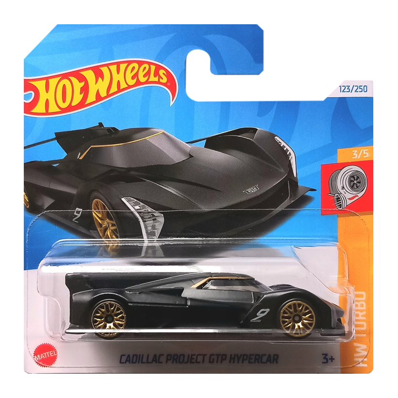 Машинка Базова Hot Wheels Cadillac Project GTP Hypercar Turbo 1:64 HRY60 Black - Retromagaz