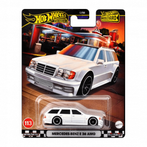 Машинка Premium Hot Wheels Mercedes-Benz AMG E 36 Estate Special Edition Boulevard 1:64 HRT78 White