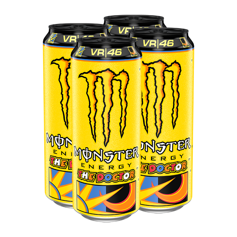 Набор Напиток Энергетический 4шт Monster Energy The Doctor 500ml - Retromagaz