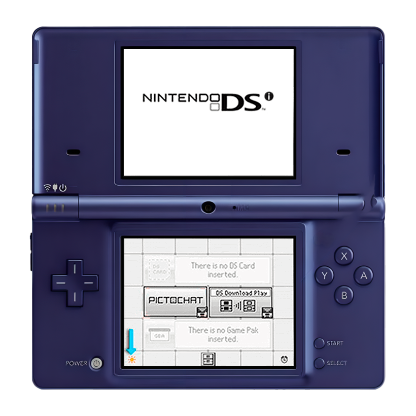 Консоль Nintendo DS i Модифікована 1GB Metallic Navy Blue + 10 Вбудованих Ігор Б/У - Retromagaz