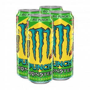 Набор Напиток Энергетический 4шт Monster Energy Juice Rio Punch 500ml Набор Напиток Энергетический 4шт Monster Energy Juice Rio Punch 500ml - Retromagaz