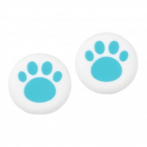 Накладки на Стіки 2шт RMC Cat Paw PlayStation 5 4 3 2 1 Xbox Series One 360 Switch 2 Blue White - Retromagaz